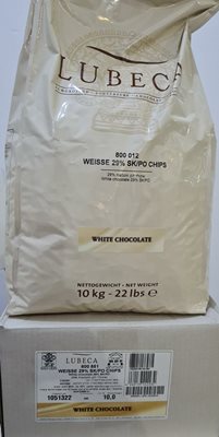 10 ק"ג לובקה שוקולד לבן 29% כשרות רבנות